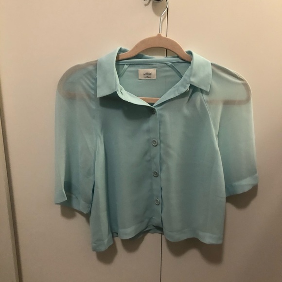 Wilfred Button Crop Top - Picture 1 of 5